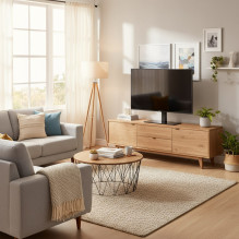 Maclean MC-450 Universal TV Stand for TV Cabinet max. 40kg, max. VESA 400x400 32-65" Tempered Glass Base 3-Level He Maclean MC-450 Universal TV Stand for TV Cabinet max. 40kg, max. VESA 400x400 32-65" Tempered Glass Base 3-Level He