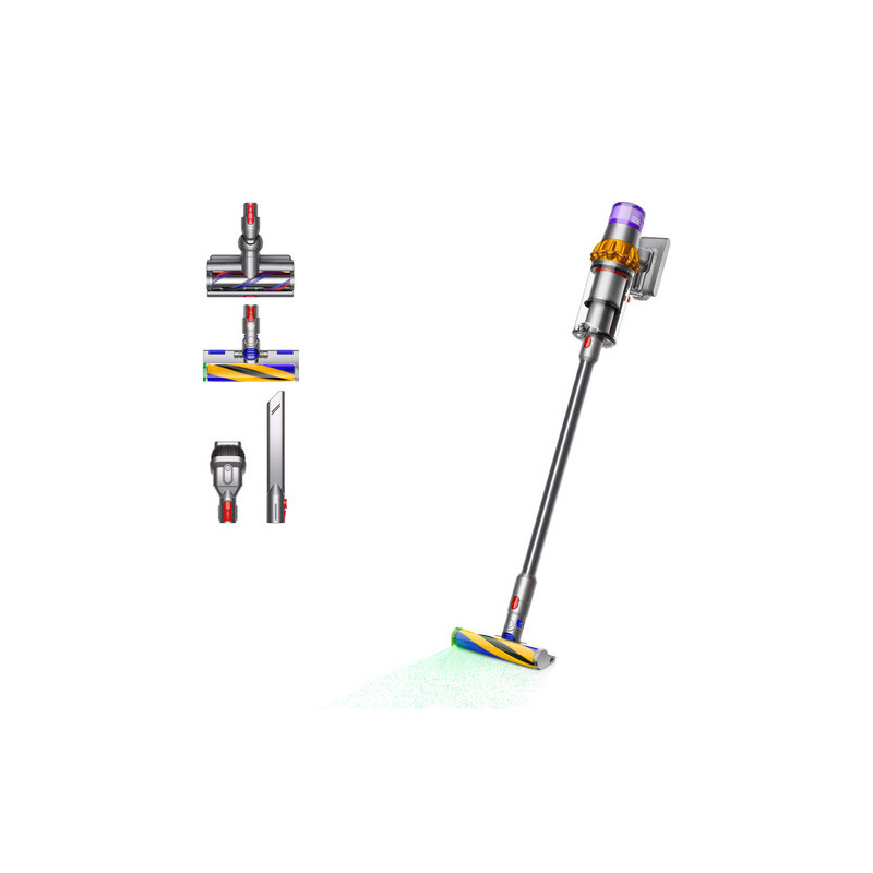 Dyson V15 Detect Absolute handheld vacuum Nickel Yellow Bagless 5025155081754 (Atv.iepak)