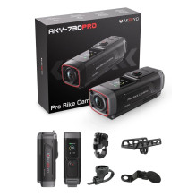 AKEEYO 730Pro 4K vaizdo įrašymo įrenginys, skirtas motociklams ir motociklams ant vairo – juodas