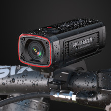 AKEEYO AKY-710S sports camera 4K video recorder for motorcycle handlebar - black