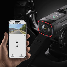 AKEEYO 730Pro 4K vaizdo įrašymo įrenginys, skirtas motociklams ir motociklams ant vairo – juodas