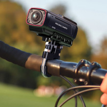 AKEEYO 730Pro 4K vaizdo įrašymo įrenginys, skirtas motociklams ir motociklams ant vairo – juodas