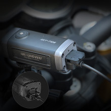 AKEEYO AKY-710S sports camera 4K video recorder for motorcycle handlebar - black