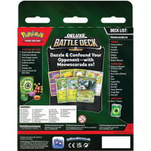 Žaidimų Kaladės Rinkinys - Pokémon Deluxe Battle Deck Meowscarada Ex 60 Kortų Rinkinys Su Žaidimo Kilimėliu, Žalos Skaič