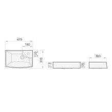Praustuvė PAA MINI STEP, 470×310 mm
