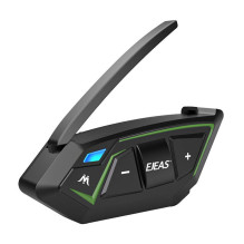Motorcycle Intercom - EJEAS MS8-SE, 6 Riders, 1000 m Range, IP67 Waterproof, Black