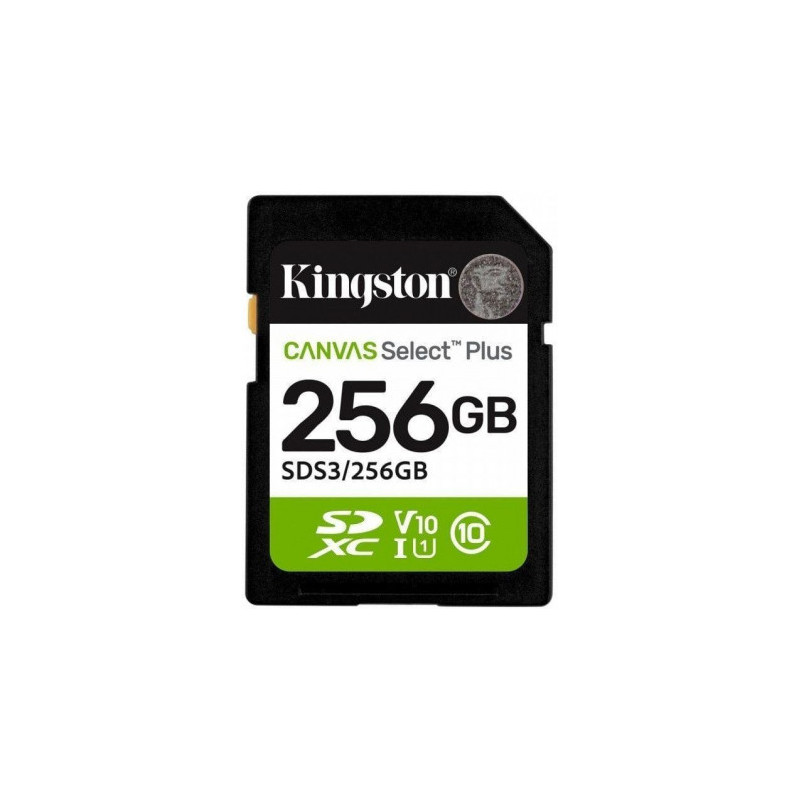 Kingston 256GB Canvas Select Plus SDXC 150R Class 10 UHS-I SDS3 / 256GB