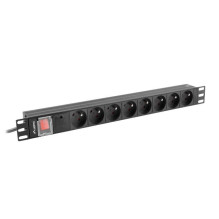 Extension cord - Lanberg 19" (1U, 16A, 8X 230V LT, 2 m) Extension cord - Lanberg 19" (1U, 16A, 8X 230V LT, 2 m)