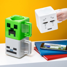 Coffee Mugs - Minecraft Creeper Skeleton Ghast Set Plastic Coffee Mugs - Minecraft Creeper Skeleton Ghast Set Plastic