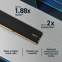 Atminties Modulis - Crucial Pro DDR5 48GB 5600MHz ECC Atminties Modulis Juodas