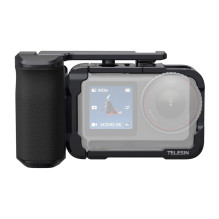 Case - Telesin Protective Case for DJI Osmo Action 6, Durable Aluminum, Quick Access, Black