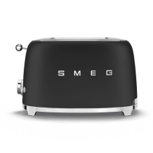 Skrudintuvas - Smeg TSF01 2-riekelių Skrudintuvas su 6 Rudos lygiais ir 3 Programomis, Matinė Juoda