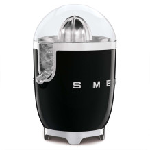 Citrus Juicer - SMEG CITRUSPERS CJF11BLEU 70W Automatic Tritan Lid Stainless Steel Squeezer Glossy Black