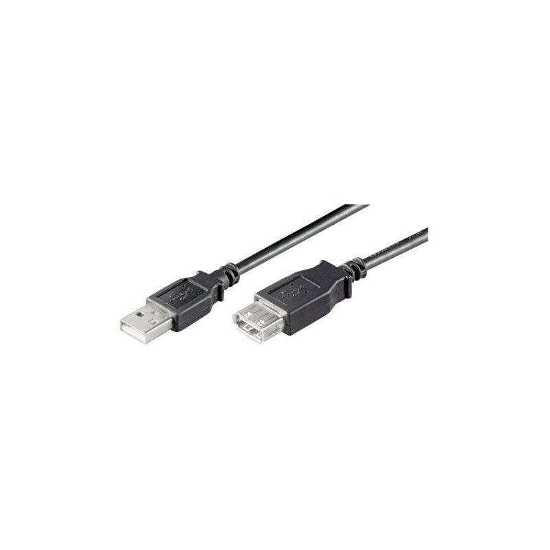 Goobay USB2.0 HS Extension Cable. M / F. Black. 5.0m Array