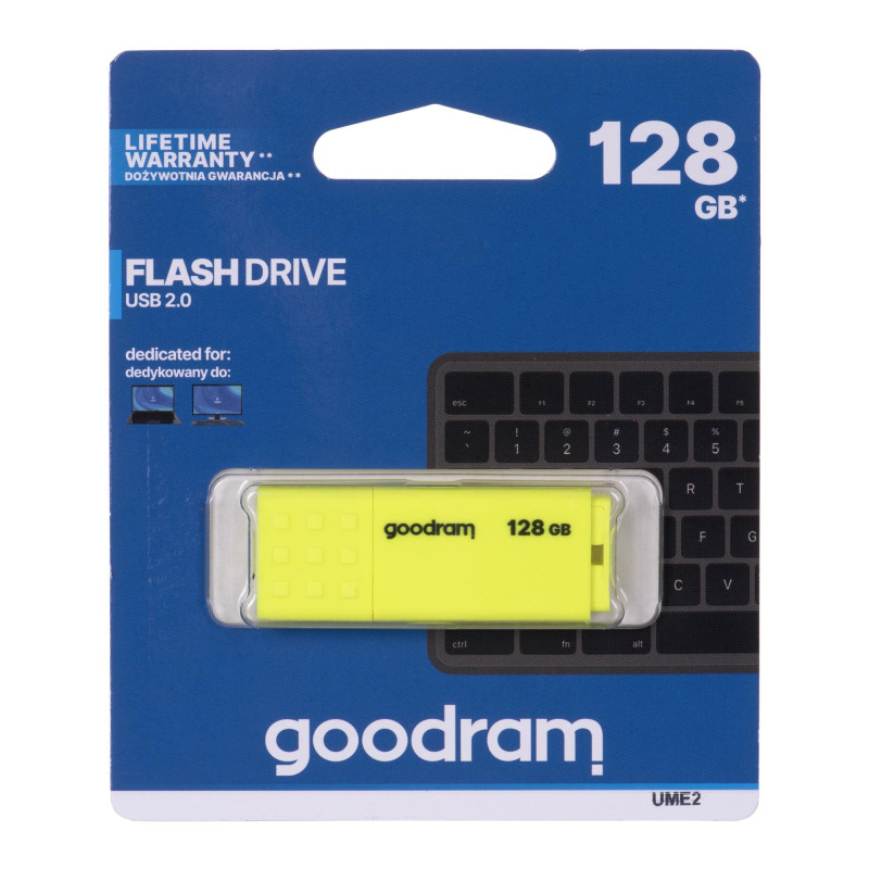 Goodram 128GB USB 2.0 USB flash drive USB Type-A Yellow