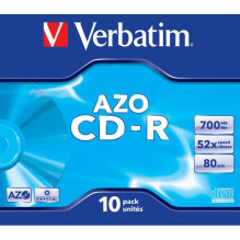Verbatim CD-R 80 / 700MB 52X AZO CRYSTAL jewel box - 43327