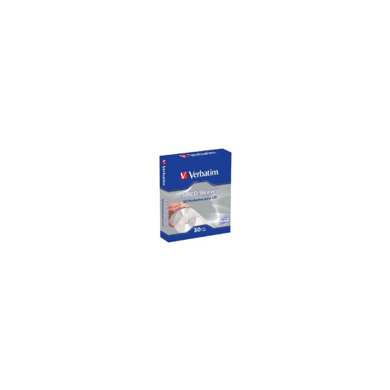 Verbatim CD Sleeves 50 pcs. In a box CD Sleeves 50pk 50 discs