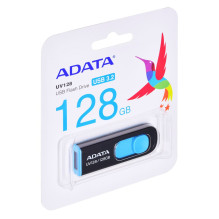 USB Flash Drive - ADATA DashDrive UV128 128GB USB A Type 3.2 Gen 1 Black / Blue