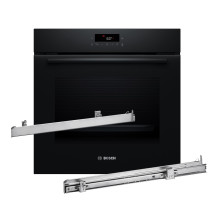 BOSCH 2 serijos HBA571BB4 orkaitė, 71 l, 3600 W, juoda + BOSCH HEZ538000 kreipiančioji bėgelė BOSCH 2 serijos HBA571BB4 orkaitė, 71 l, 3600 W, juoda + BOSCH HEZ538000 kreipiančioji bėgelė
