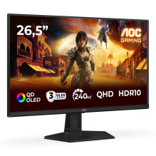 AOC G4 Q27G41ZDF kompiuterio monitorius 67,3 cm (26,5") 2560 x 1440 pikselių „Quad HD QD-OLED“ juoda, raudona