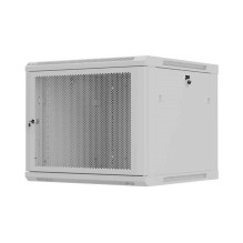 Wall-mounted rack cabinet 19" 9U 600x600 grey perforated door Lanberg (flat pack) Wall-mounted rack cabinet 19" 9U 600x600 grey perforated door Lanberg (flat pack)