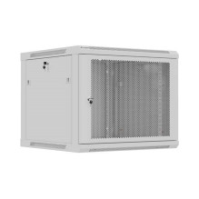 Wall-mounted rack cabinet 19" 9U 600x600 grey perforated door Lanberg (flat pack) Wall-mounted rack cabinet 19" 9U 600x600 grey perforated door Lanberg (flat pack)