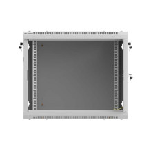 Wall-mounted rack cabinet 19" 9U 600x600 grey perforated door Lanberg (flat pack) Wall-mounted rack cabinet 19" 9U 600x600 grey perforated door Lanberg (flat pack)
