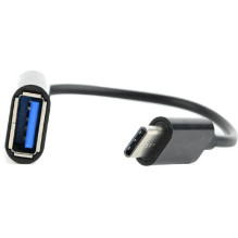 Kabelis GEMBIRD USB Type C M, USB Type A M, 0.2m, juodas Kabelis GEMBIRD USB Type C M, USB Type A M, 0.2m, juodas