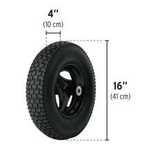 Vienaratis karutis Truper 11777, plienas, juoda, 120 l Vienaratis karutis Truper 11777, plienas, juoda, 120 l