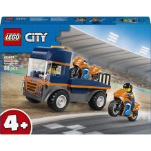 Konstruktorius LEGO®City Motociklų transporteris 60491 88vnt Konstruktorius LEGO®City Motociklų transporteris 60491 88vnt