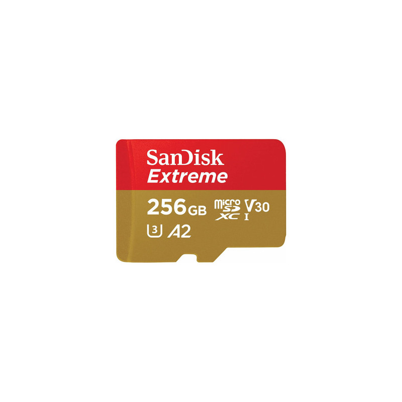 Atminties kortelė SanDisk Extreme mSDXC 256GB + SD adapteris