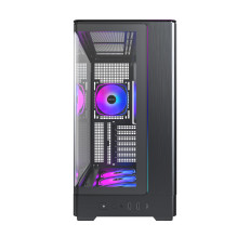 Korpusas, MONTECH, micro ATX / Mini-ITX, juodas, Midi Tower, PC, KING 45 PRO, KING45PRO(B)