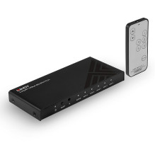 AV Jungiklis - LINDY 5 Prievadų HDMI 18G Jungiklis, 4K@60Hz, Juodas