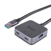 USB Hub - LINDY USB 3.0 Hub, 4 Ports, 5 m, Black USB Hub - LINDY USB 3.0 Hub, 4 Ports, 5 m, Black