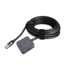 USB Hub - LINDY USB 3.0 Hub, 4 Prievadai, 5 m, Juodas USB Hub - LINDY USB 3.0 Hub, 4 Prievadai, 5 m, Juodas