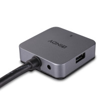 USB Hub - LINDY USB 3.0 Hub, 4 Prievadai, 5 m, Juodas USB Hub - LINDY USB 3.0 Hub, 4 Prievadai, 5 m, Juodas