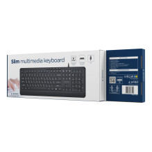 KEYBOARD MULTIMEDIA USB CYRILL / BLACK KB-MCH-05-CYRL GEMBIRD KEYBOARD MULTIMEDIA USB CYRILL / BLACK KB-MCH-05-CYRL GEMBIRD
