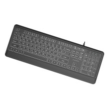 KEYBOARD MULTIMEDIA USB CYRILL / BLACK KB-UML-04-CYRL GEMBIRD