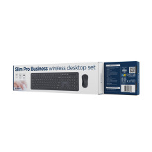 KEYBOARD +MOUSE WRL ENG / BK KBS-WPS-01 GEMBIRD