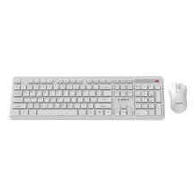 KEYBOARD +MOUSE WRL ENG / WH KBS-WPS-01-W GEMBIRD