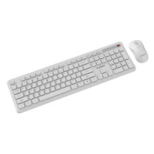 KEYBOARD +MOUSE WRL ENG / WH KBS-WPS-01-W GEMBIRD