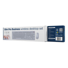 KEYBOARD +MOUSE WRL CYRILLIC / WH KBS-WPS-01-W-CYRL GEMBIRD