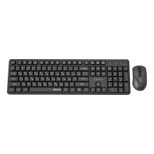 KEYBOARD +MOUSE WRL CYRILLIC / BLACK KBS-WMS-01-CYRL GEMBIRD