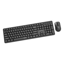 KEYBOARD +MOUSE WRL CYRILLIC / BLACK KBS-WMS-01-CYRL GEMBIRD