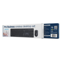 KEYBOARD +MOUSE WRL ENG / BLACK KBS-WMS-01 GEMBIRD