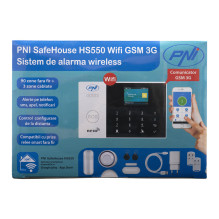 PNI SafeHouse HS550 Wifi GSM 3G Wireless Alarm System Kit and 2 additional HS003 motion sensors