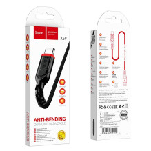 USB A į USB C laidas Hoco QC 3A 1 m X59 juodas USB A į USB C laidas Hoco QC 3A 1 m X59 juodas