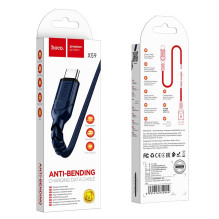 Cable USB A to USB C Hoco QC 3A 1 m X59 blue