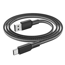 Cable USB A to USB C Hoco 3A 1 m X69 black white
