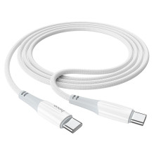 Cable USB C to USB C Hoco 3A 60W 1 m X70 white